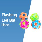 flashing led bal hond