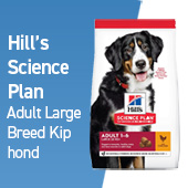 hill's science plan adult large breed kip hond