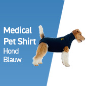 medical pet shirt hond blauw