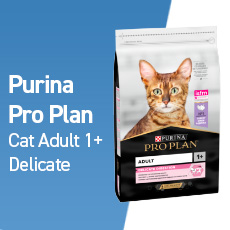 Purina Pro Plan Cat Adult 1+ Delicate 10kg Kalkoen
